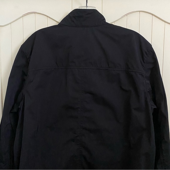 Gap Men’s Harrington Jacket Navy Blue Lightweight Zip Front Double Snap Collar L - Picture 5 of 14
